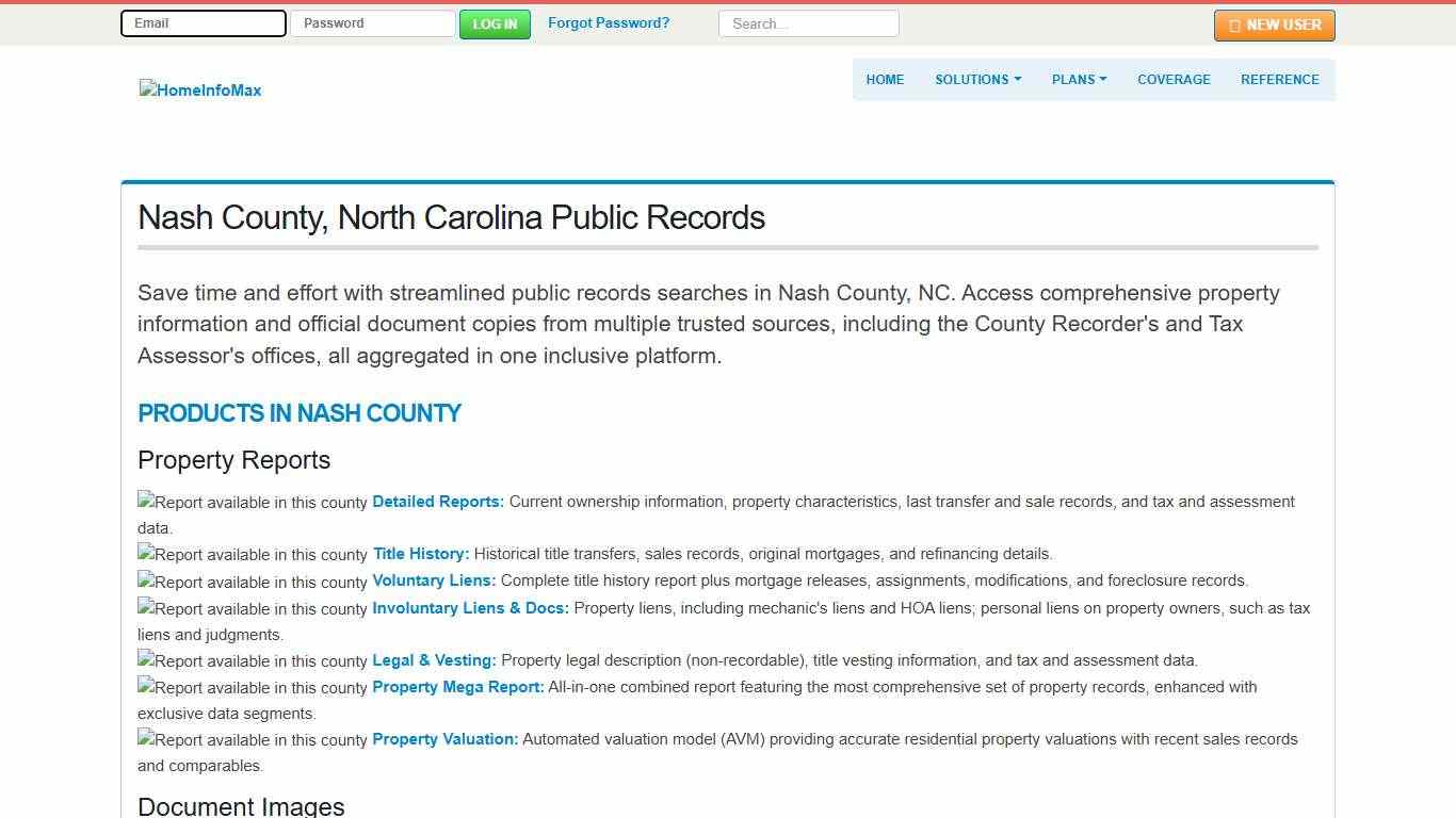 Nash County, North Carolina Public Records & Documents Search | HomeInfoMax