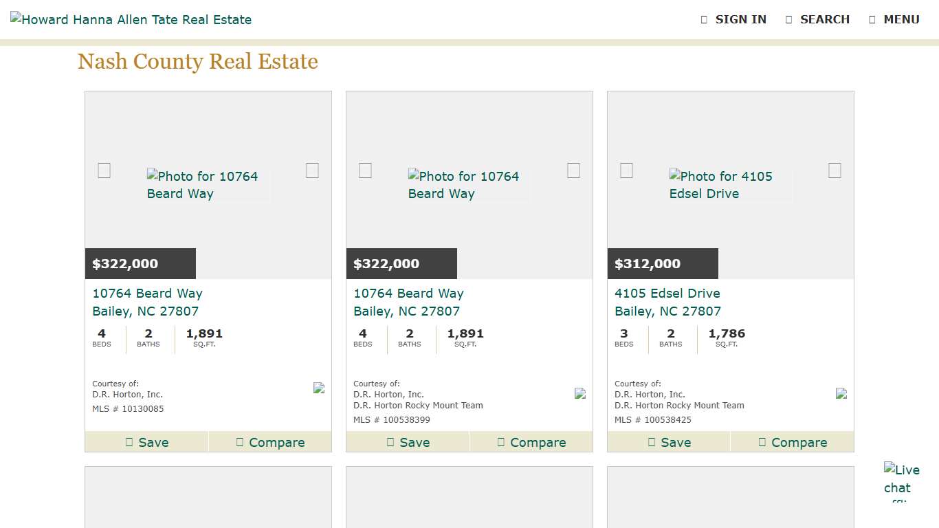 Nash County Real Estate | Homes for Sale Nash NC | Howard Hanna Allen Tate Real Estate